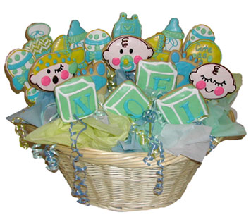 Boy Basket Cookie Basket