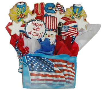 Patriotic Cookie Basket