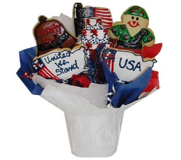 Patriotic Cookie Basket