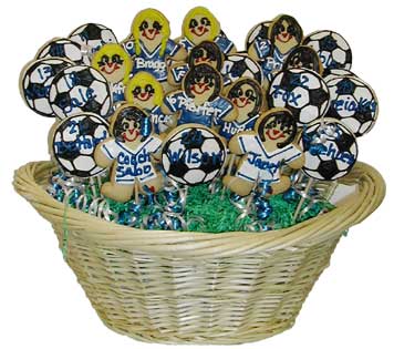 Sports Cookie Basket