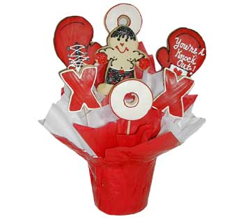 Valentines Day Cookie  Basket