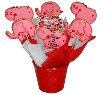 Valentines Day Cookie  Basket