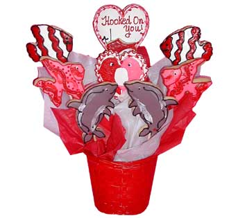 Valentines Day Cookie  Basket